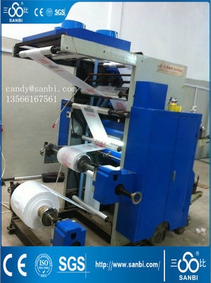 China 2 Color 600 / 800 / 1000 Mm Flexographic Printing Machine 50m/Min supplier
