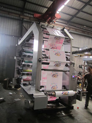 China HDPE LDPE Film Flexographic Printing Machine With Automatic EPC Device 60 - 80m/min supplier