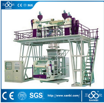 China High speed Three  Layers CPP Plastic Film Blowing Machine (SJ-50*3,60*3 Model) supplier